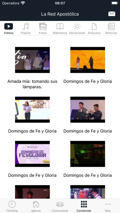 Captures d'écran de La Red Apostólica