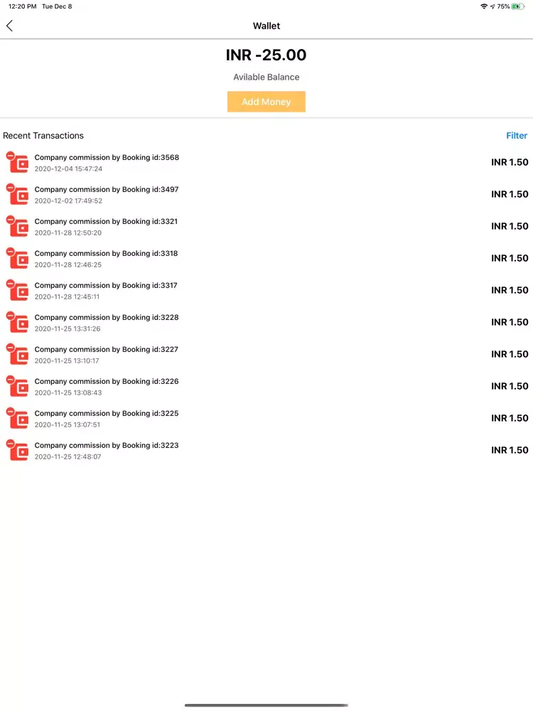 ภาพหน้าจอของ Ammy App driver iPad 