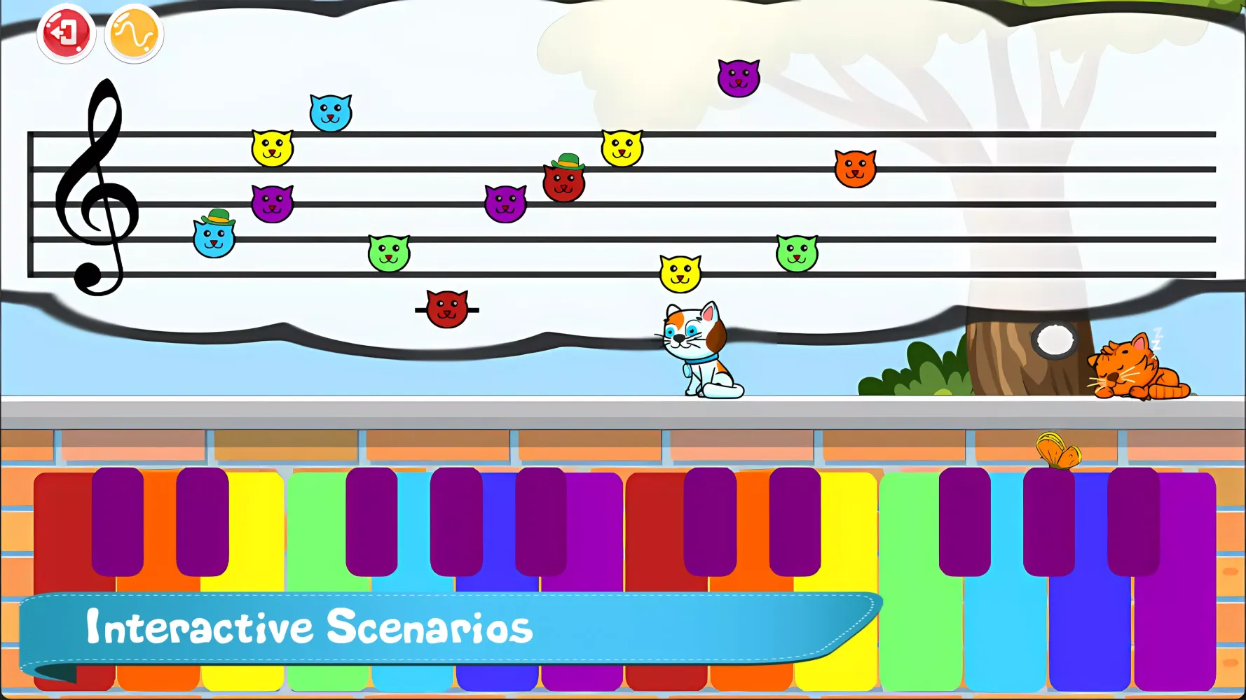 Cat Piano Meow - Sounds & Game Screenshots
