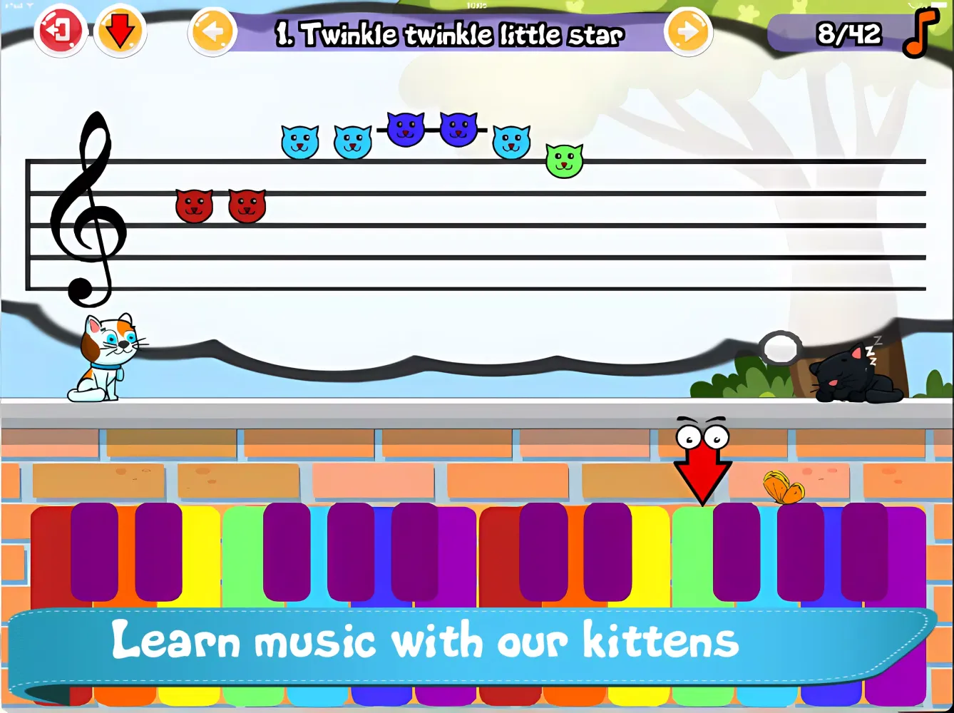 Cat Piano Meow - Sounds & Game Screenshots