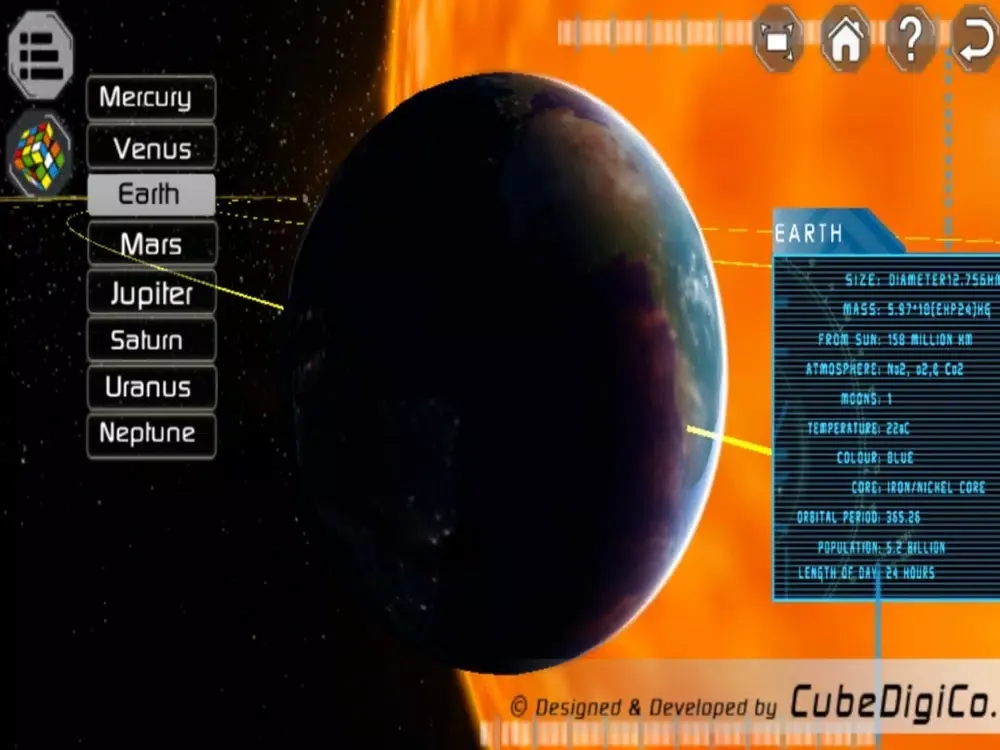 تصاویر SolarSystem interactive iPad 