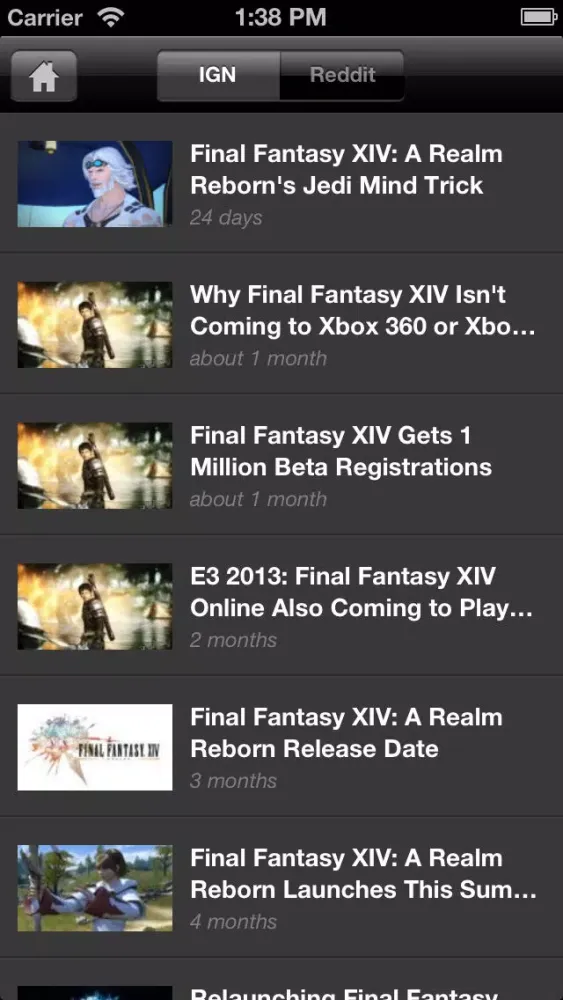 IGN App For Final Fantasy XIV: A Realm Reborn应用截图