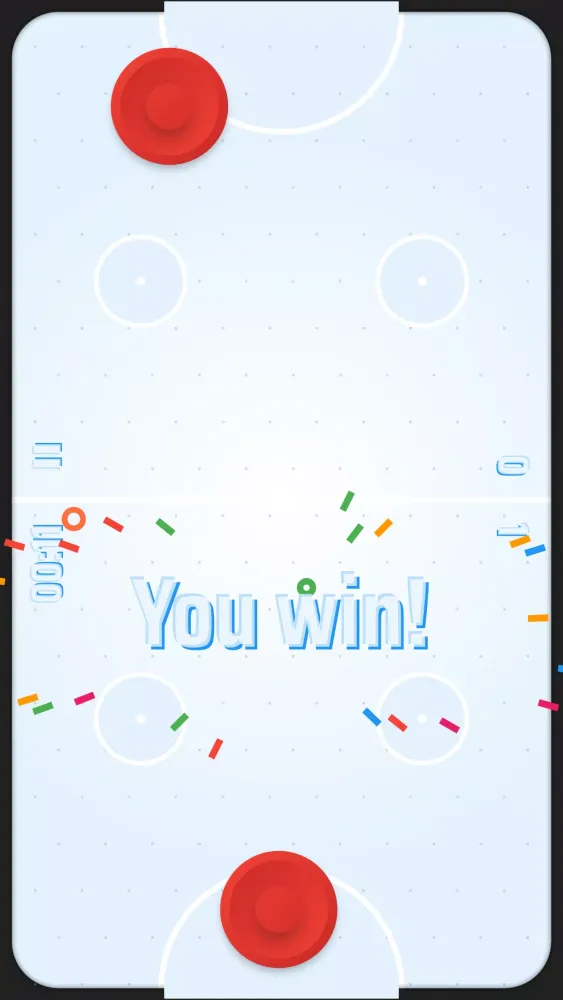 Capturas de tela do Air Hockey