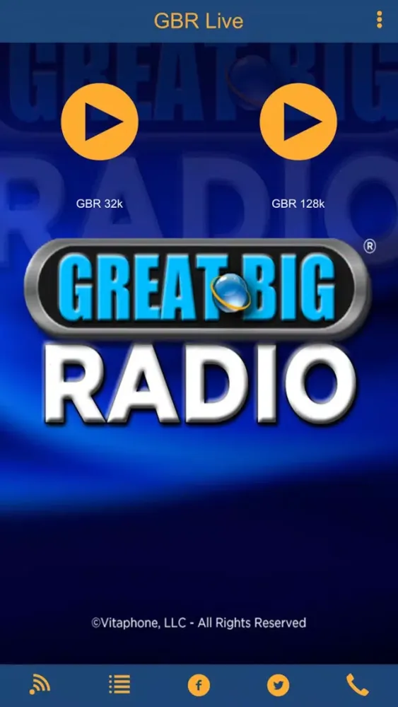 Tangkapan layar Great Big Radio