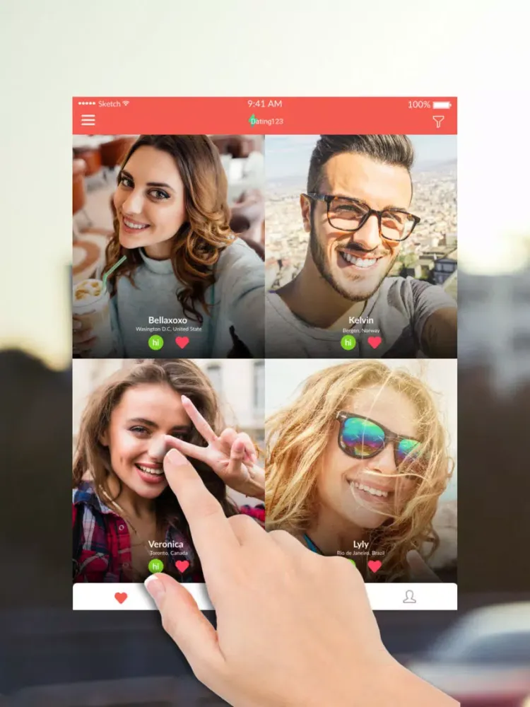 Dating 123-App to Date Singles iPad  스크린샷