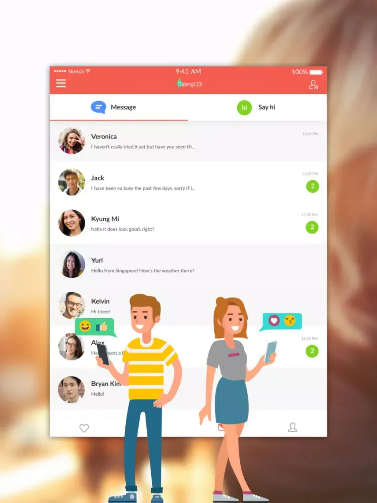 Dating 123-App to Date Singles iPad  스크린샷