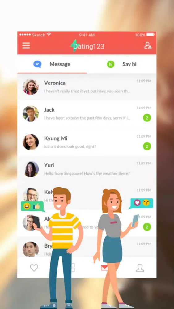 Dating 123-App to Date Singles 스크린샷