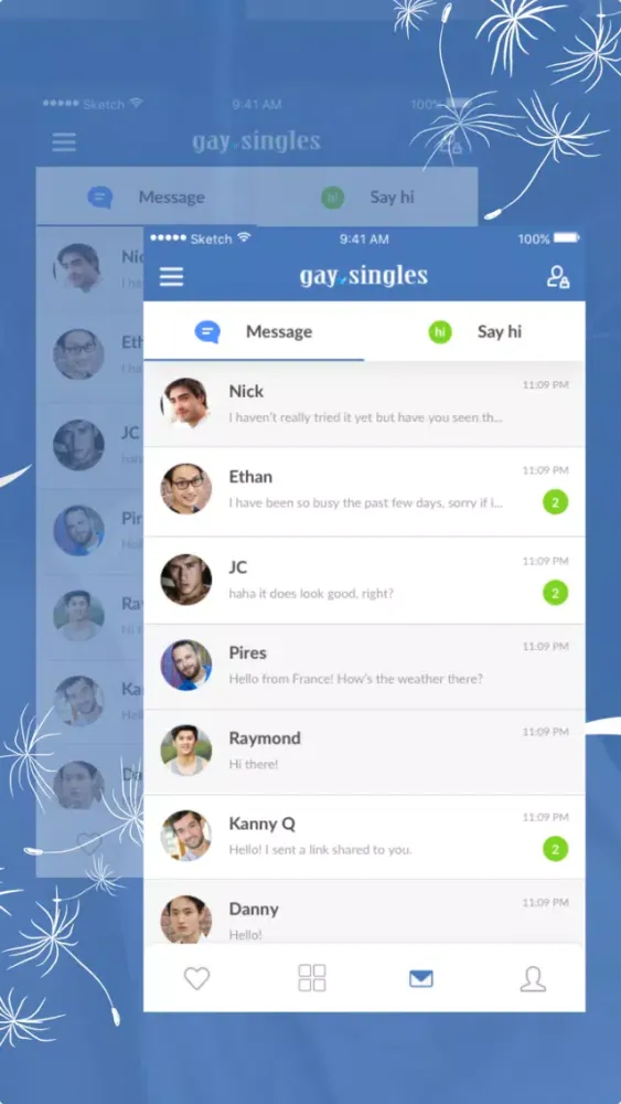 Capturas de tela do Gay Singles- Dating & Chat App