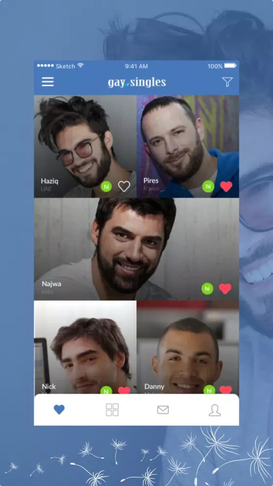 Capturas de tela do Gay Singles- Dating & Chat App