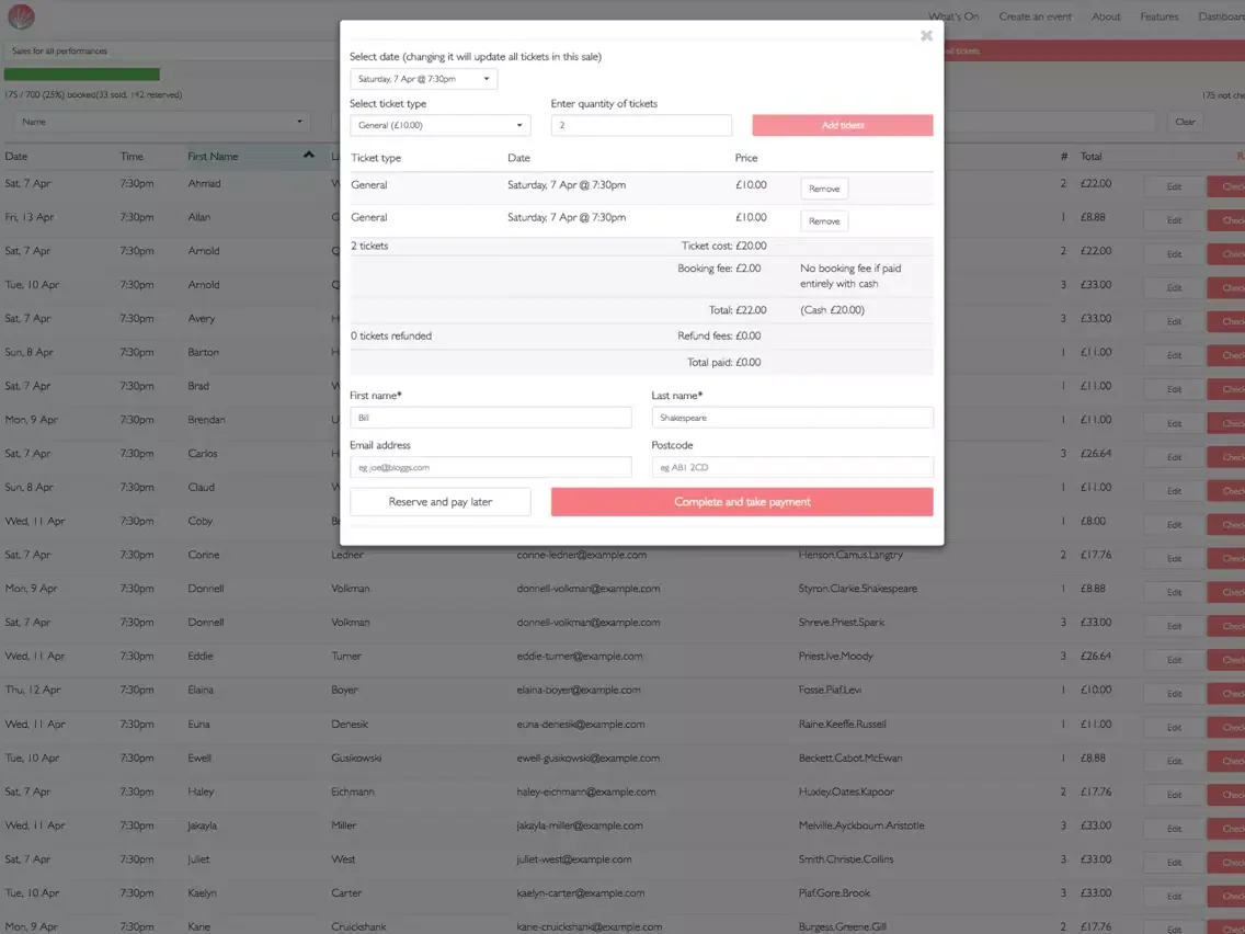 Tickets Ignite Box Office iPad  Ekran Görüntüleri
