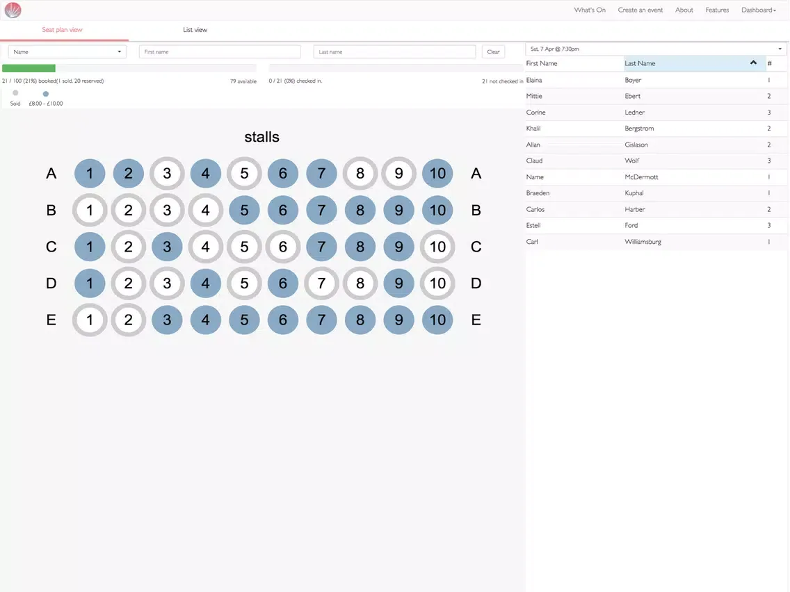 Tickets Ignite Box Office iPad  Ekran Görüntüleri