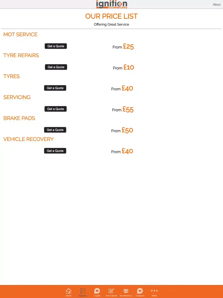 Ignition Vehicle Group Ltd iPad  سکرین شاٹس