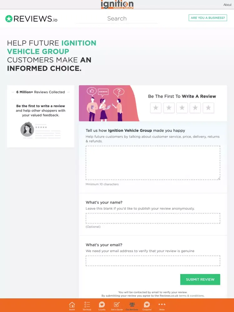 Ignition Vehicle Group Ltd iPad  سکرین شاٹس