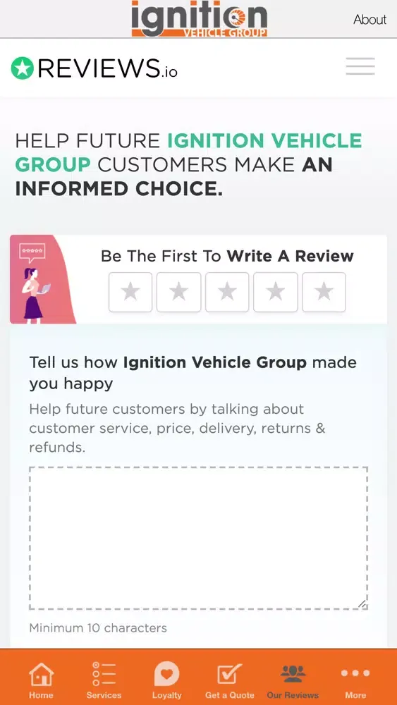 Ignition Vehicle Group Ltd سکرین شاٹس