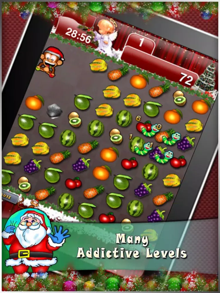 Capturas de tela do Fruited Xmas iPad 