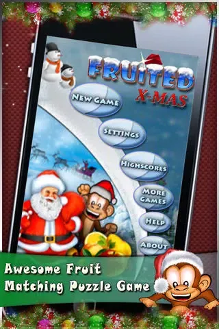 Capturas de tela do Fruited Xmas