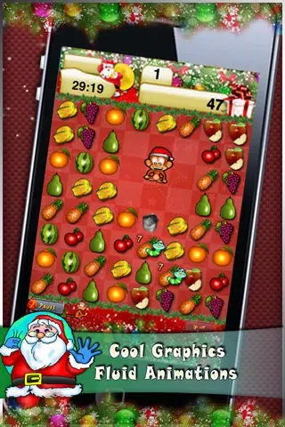 Capturas de tela do Fruited Xmas