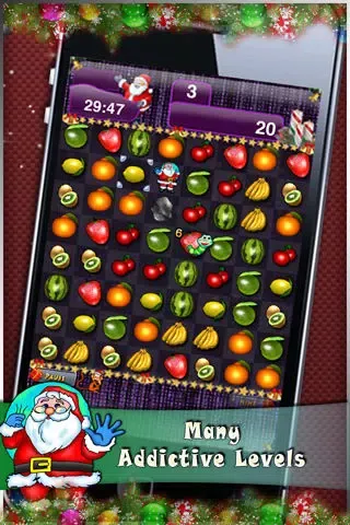 Capturas de tela do Fruited Xmas