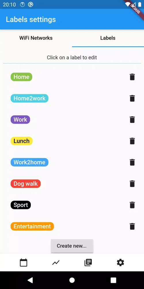 Скриншоты Wifi Time Tracker