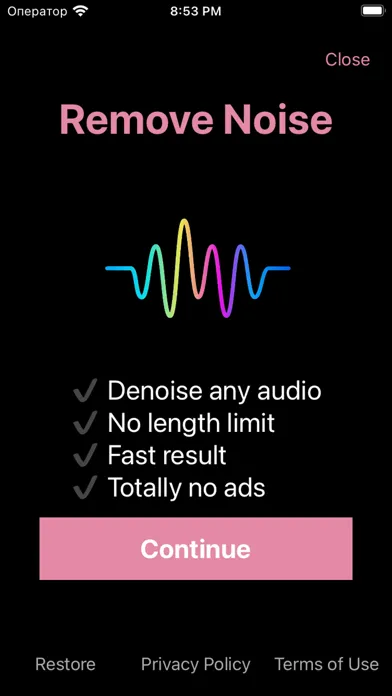 Capturas de tela do Denoise Audio: Remove Noise AI
