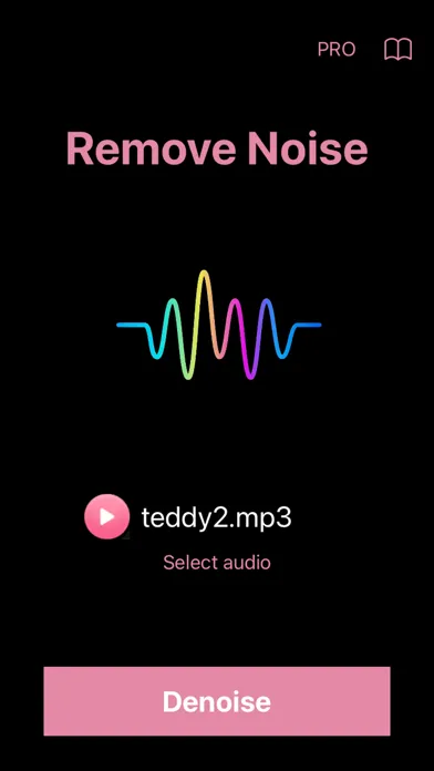 Capturas de tela do Denoise Audio: Remove Noise AI