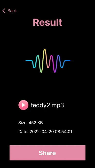 Capturas de tela do Denoise Audio: Remove Noise AI