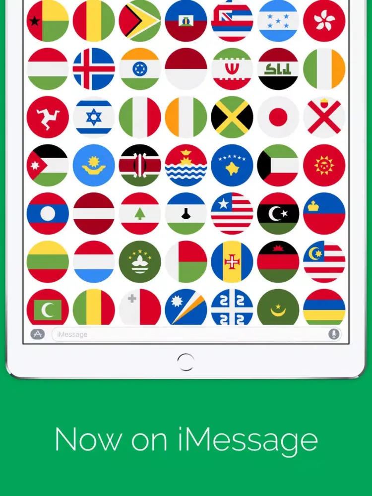 تصاویر Country Flags - Flags stickers for iMessage iPad 