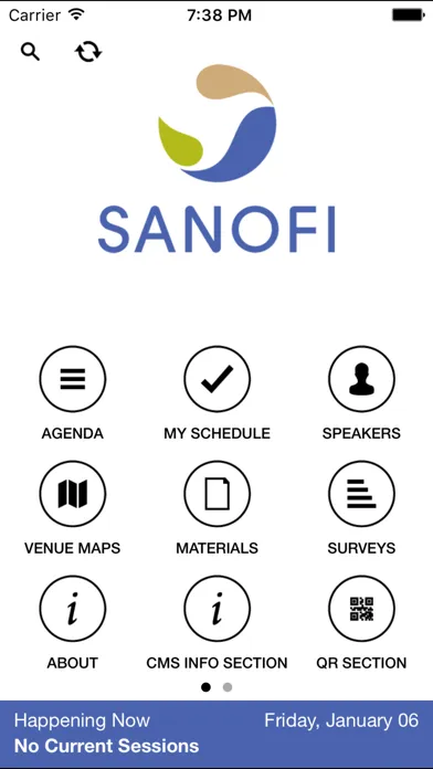 ภาพหน้าจอของ Sanofi Meetings