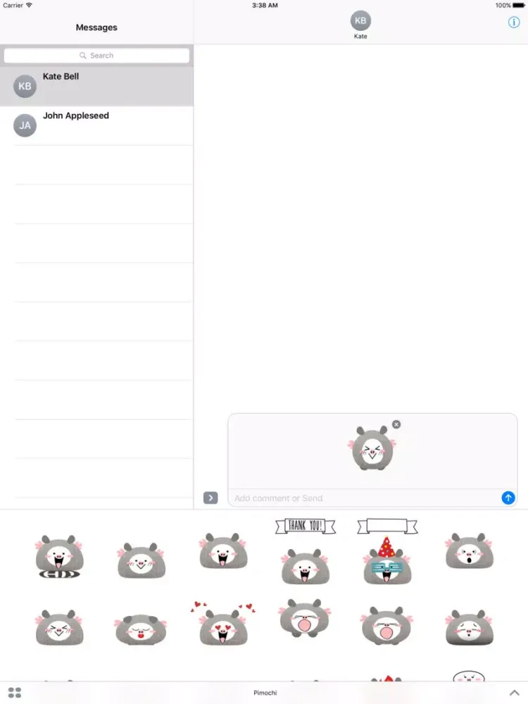 Pimochi The Flying Pig Stickers iPad 应用截图