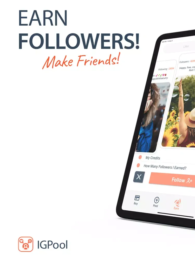 Zrzuty ekranu IGPool: Followers and Likes iPad 