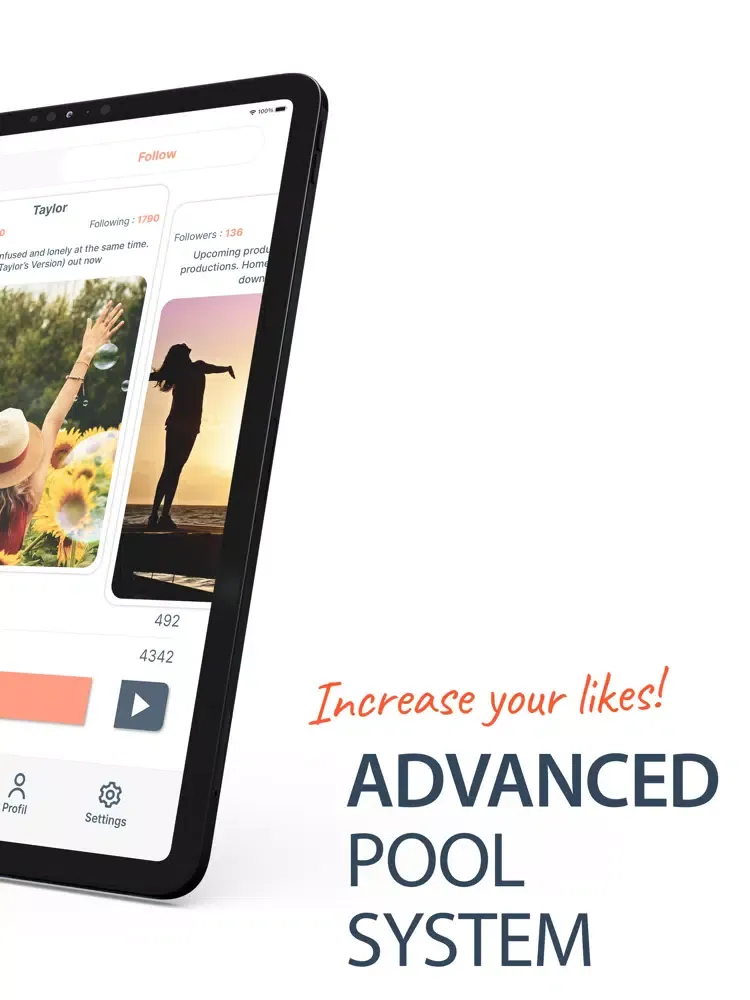 Zrzuty ekranu IGPool: Followers and Likes iPad 