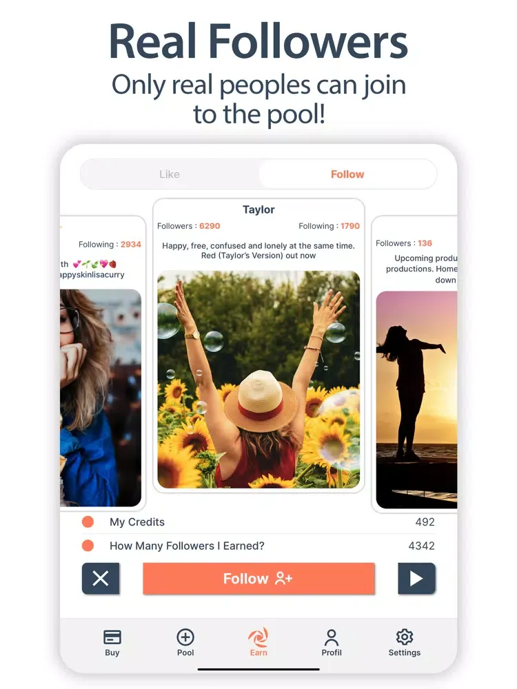 Zrzuty ekranu IGPool: Followers and Likes iPad 