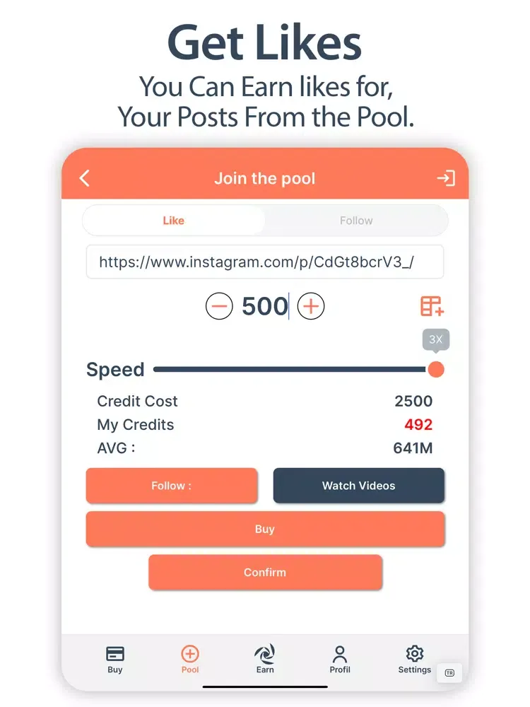 Zrzuty ekranu IGPool: Followers and Likes iPad 