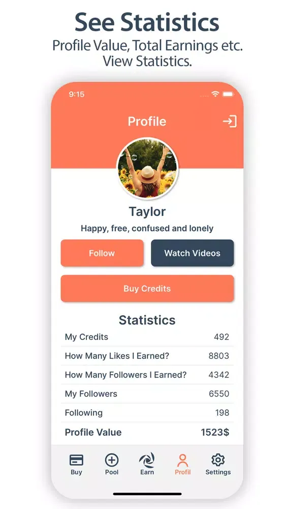 Zrzuty ekranu IGPool: Followers and Likes
