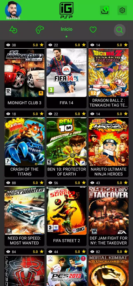 Capturas de pantalla de IGAMES PSP