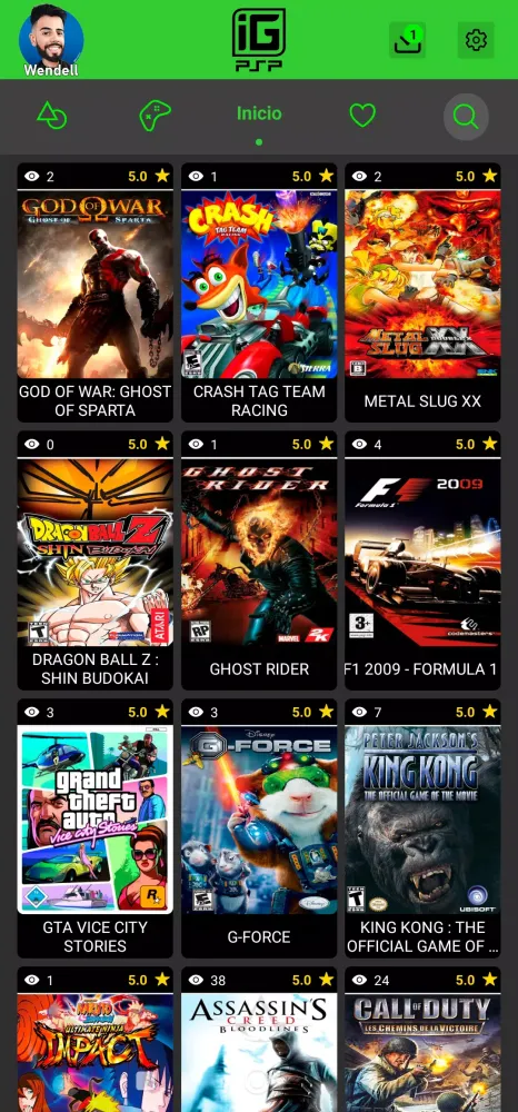 Capturas de pantalla de IGAMES PSP