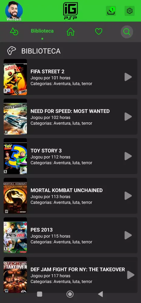 Capturas de pantalla de IGAMES PSP