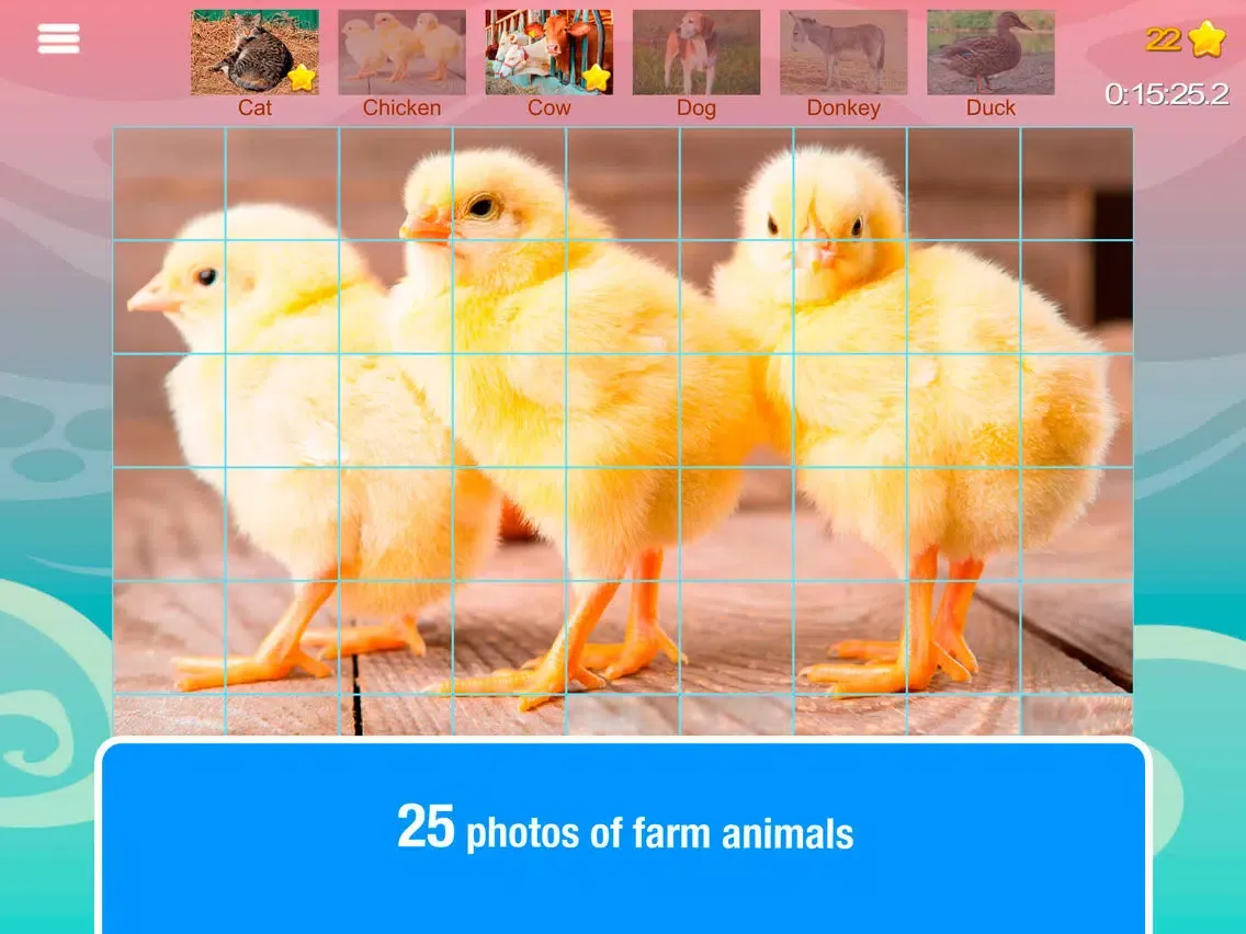 Ảnh chụp màn hình của Smart Cubes: farm animals puzzle game for kids iPad 