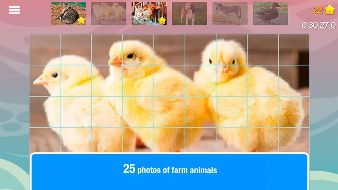 Ảnh chụp màn hình của Smart Cubes: farm animals puzzle game for kids