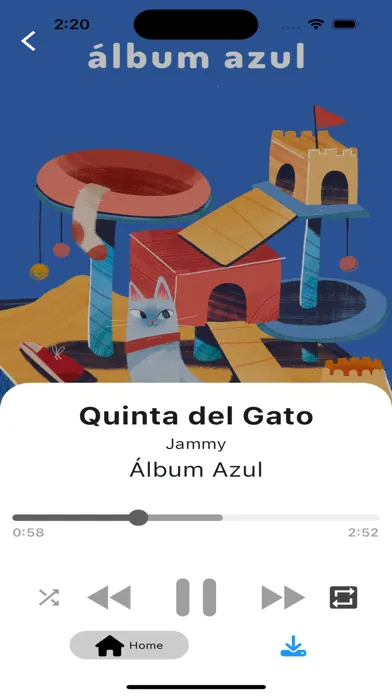 Capturas de tela do Jammy Music