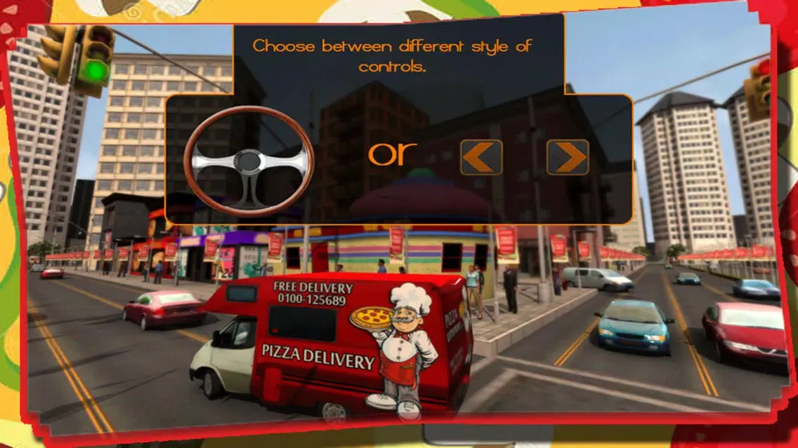 Captures d'écran de Pizza Delivery Simulator : Crazy City Food Free Transport Game