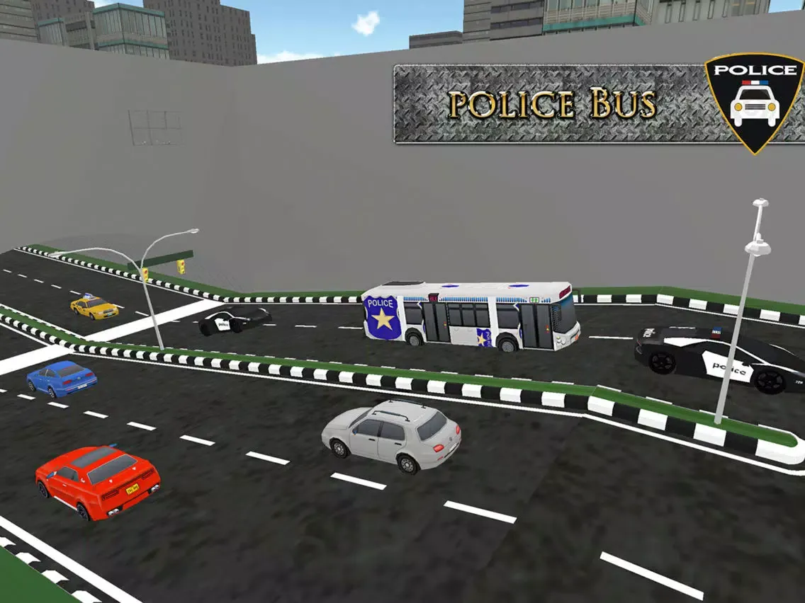 Zrzuty ekranu 911 Emergency Police Bus Drive: Free Play Game Sim iPad 