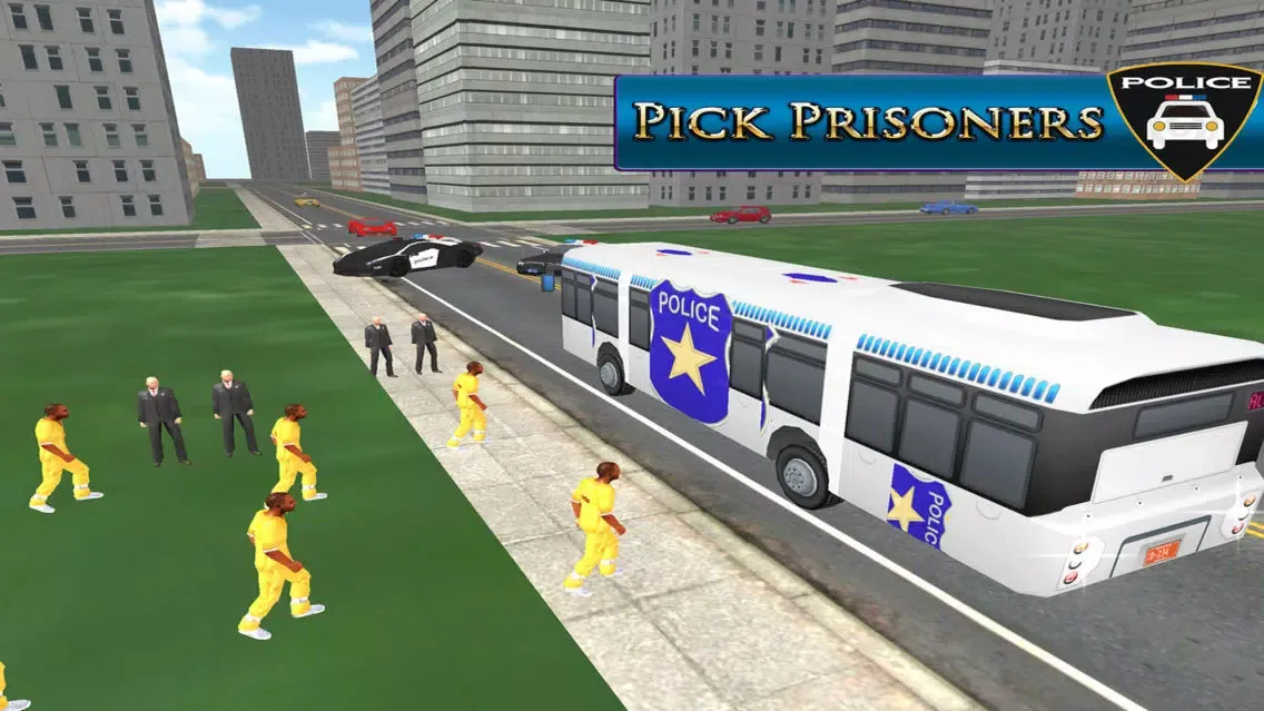 Zrzuty ekranu 911 Emergency Police Bus Drive: Free Play Game Sim