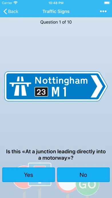 ภาพหน้าจอของ UK Road Signs: Test and Theory