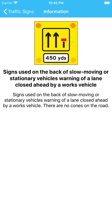 ภาพหน้าจอของ UK Road Signs: Test and Theory
