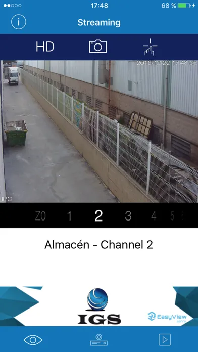 IGS Seguridad EasyView スクリーンショット