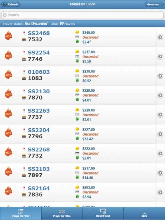 Zrzuty ekranu IGT MobileHost iPad 