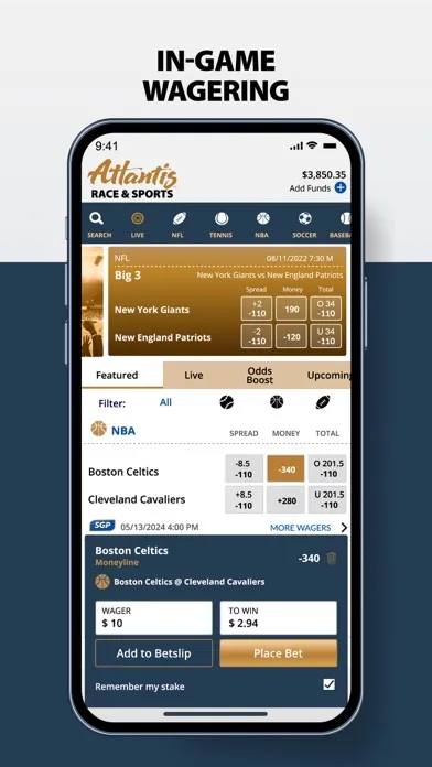 Capturas de tela do Atlantis Sports NV