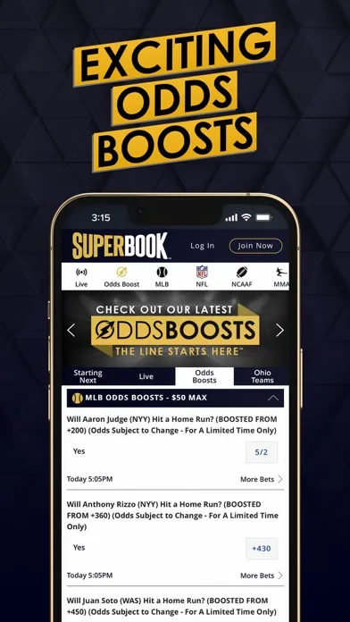 SuperBook Sports Ohio應用截圖