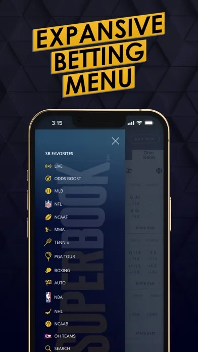 SuperBook Sports Ohio應用截圖